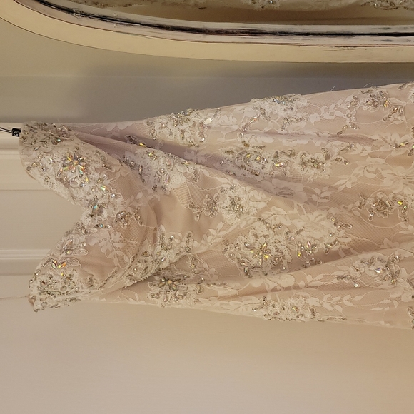 Beautiful GIGI Designs by La Femme lace gown - Picture 5 of 14